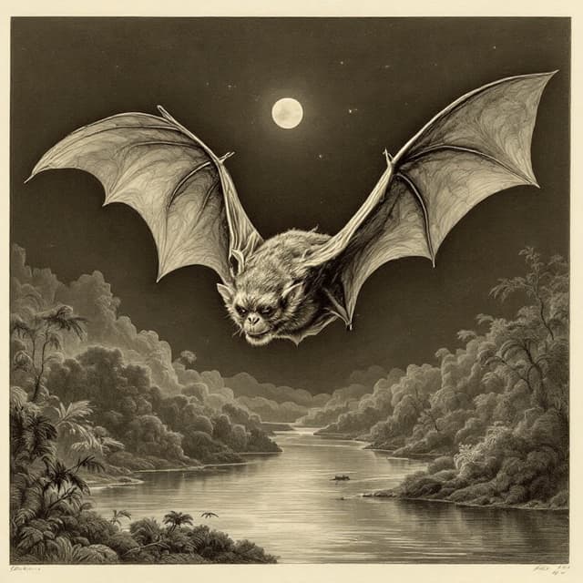 Naturalist plate illustrating Ahool, drawn from witness descriptions