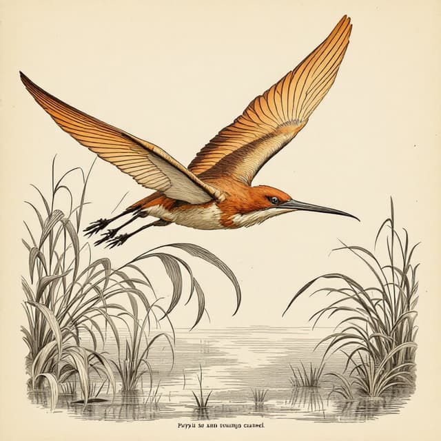 Planche naturaliste illustrant Kongamato, dessinée d'après les descriptions de témoins