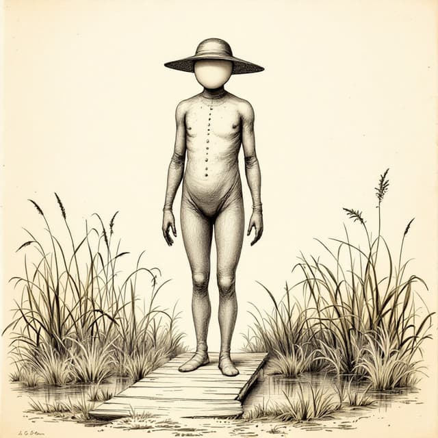 Naturalist plate illustrating Sandown Clown, drawn from witness descriptions