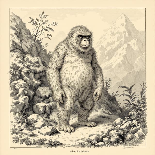 Naturalist plate illustrating Ucu, drawn from witness descriptions